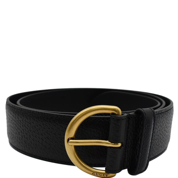 GUCCI Leather Belt Black 573325 Size 95 38