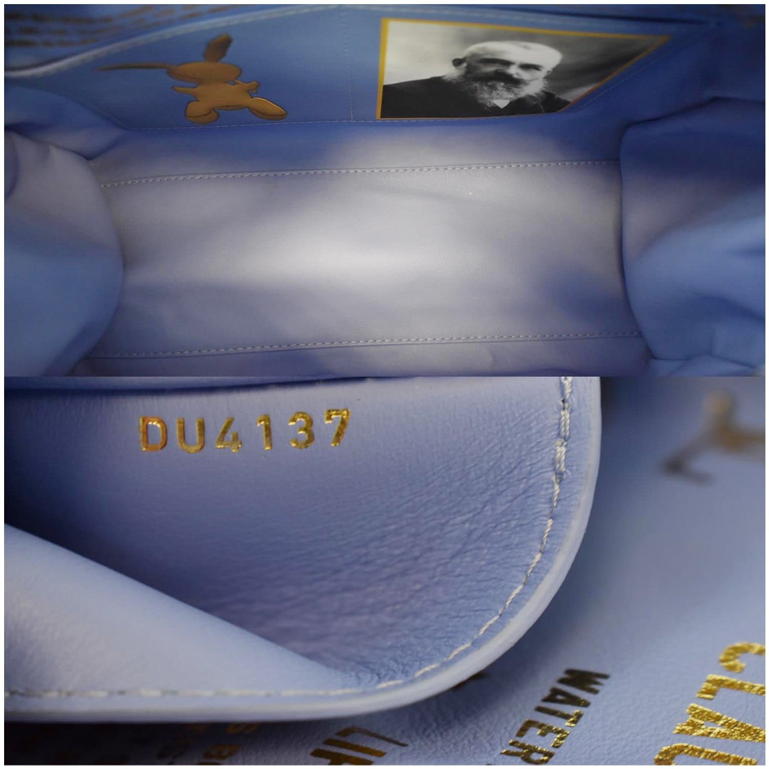 LOUIS VUITTON monet speedy 30 Handbag M43354 Masters canvas Blue Used Women  LV