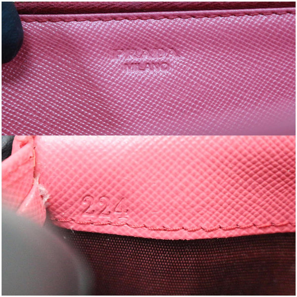 Prada Saffiano Metal Leather Wallet on Chain Crossbody Bag - MILANO