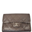 Chanel Classic Flap Caviar Leather Card Holder Brown | DDH