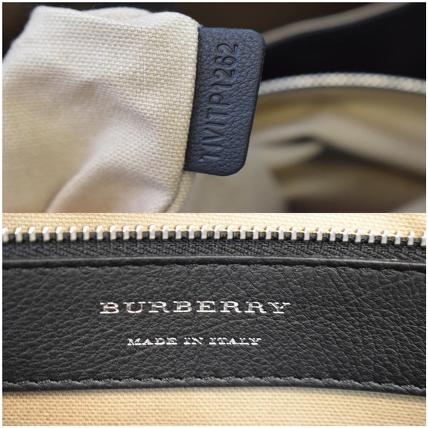 BURBERRY Ainsworth Leather Briefcase Bag Black