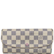 Louis Vuitton Emilie Damier Azur Wallet Rose Ballerine