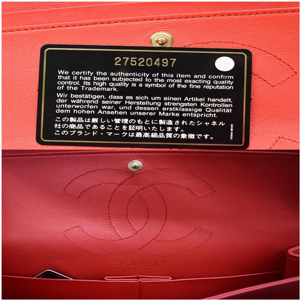CHANEL 2.55 Reissue Double Flap Chevron Leather Shoulder Bag Red