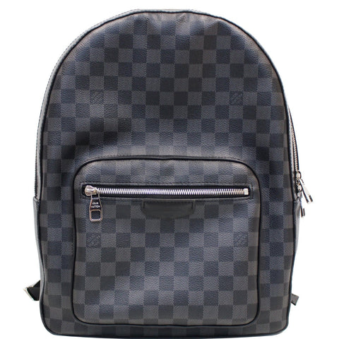 LOUIS VUITTON Josh Damier Graphite Backpack Bag Black