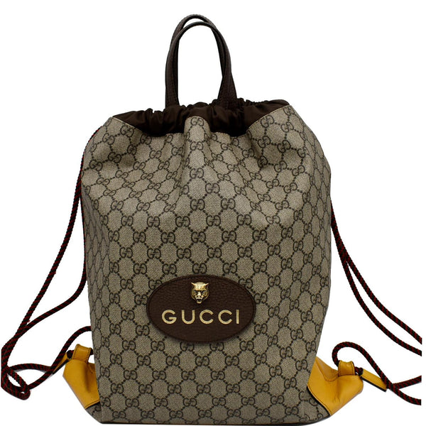 Gucci Neo Vintage Drawstring GG Supreme Canvas Backpack