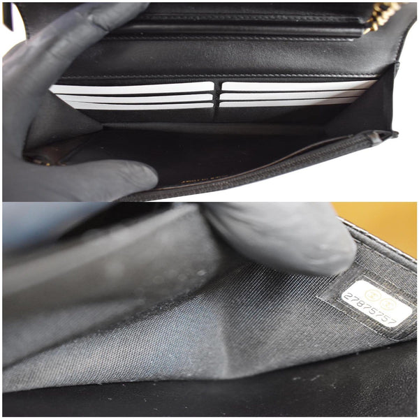 Gucci CC Filigree WOC Wallet On Chain Caviar Bag interior