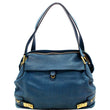 CHLOE Cary Zipped Leather Tote Bag Blue