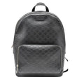 Preowned Gucci GG Signature Leather Backpack Bag Black