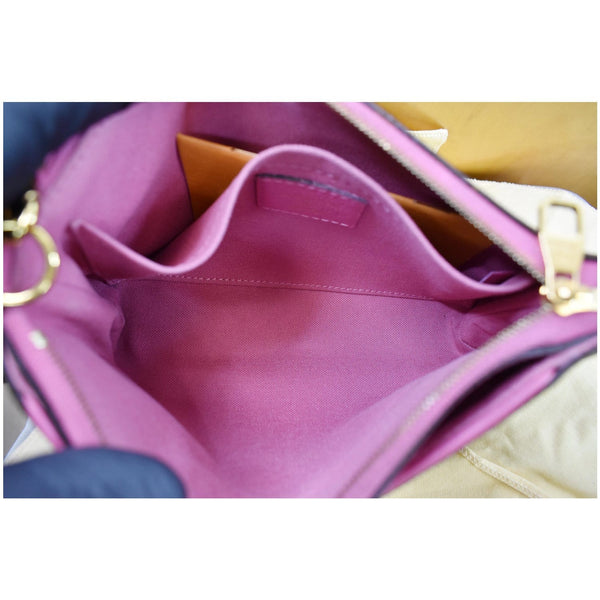 LOUIS VUITTON Pallas Clutch Monogram Canvas Crossbody Bag Brown