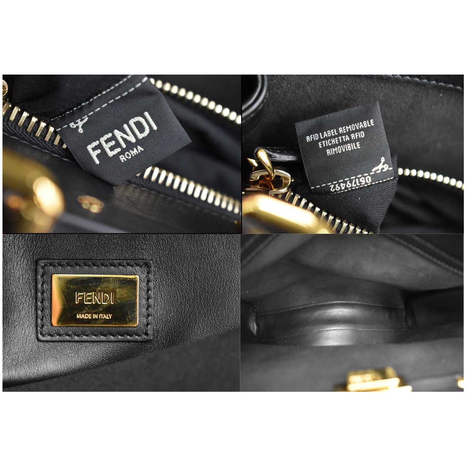 FENDI Peekaboo Handbag Black