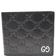 GUCCI GG Signature Leather Bi-Fold Wallet Black 473916