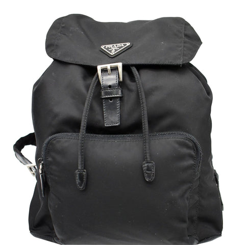 PRADA Nylon Backpack Bag Black