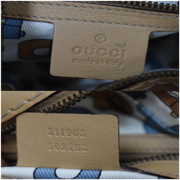 GUCCI Babouska Heart Guccissima Leather Hobo Bag Beige 211965