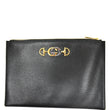 Gucci Zumi Leather Pouch Black - Dallas Handbags