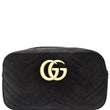 Gucci GG Marmont Small Velvet Shoulder Bag Black - DDH