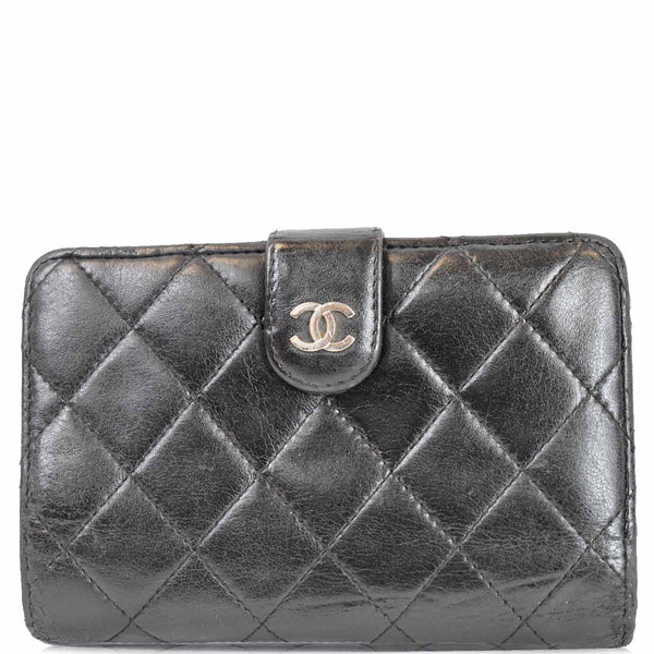Chanel CC Lambskin Leather Bifold Wallet Men | Women
