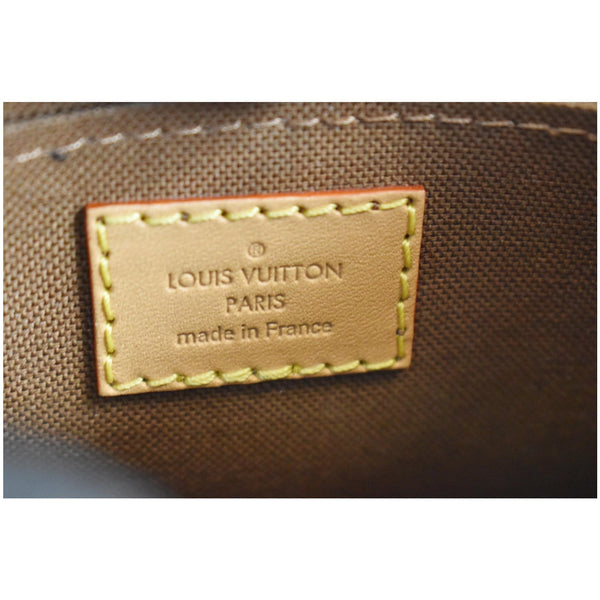 LOUIS VUITTON Petit Sac Plat Monogram Canvas Shoulder Bag Brown