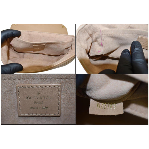 Louis Vuitton New Wave Chain MM Calfskin Leather Bag - bag interior view