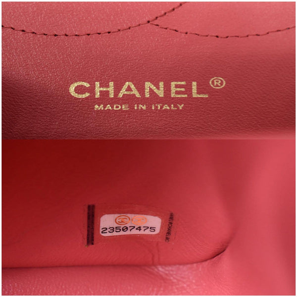 CHANEL Classic Medium Double Flap Caviar Leather Shoulder Bag Rose Pink