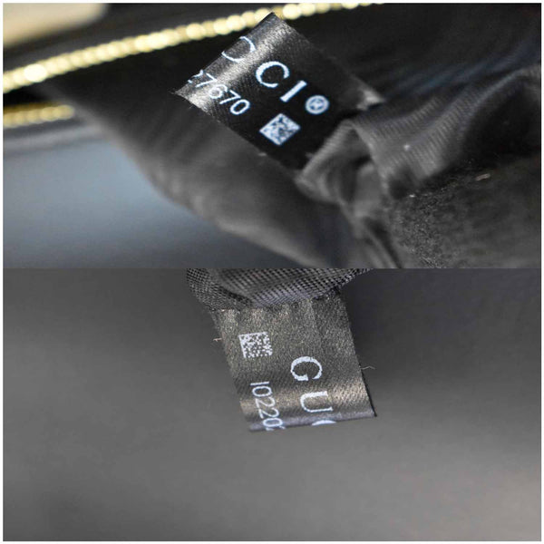 GUCCI Leopard Print Sylvie Medium Calf Hair Top Handle Bag Beige 431665