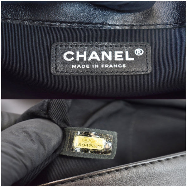 Chanel Boy Enchained Medium Calfskin Leather Flap Bag made in France