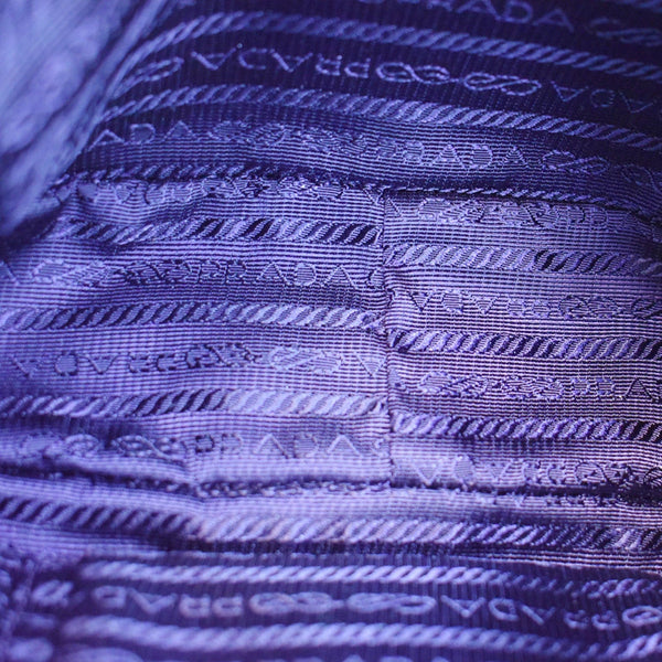 PRADA Nappa Rose Leather Crossbody Bag Viola