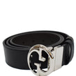 Gucci GG Reversible Leather Belt Black/Brown Size 95.38