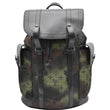 LOUIS VUITTON Christopher PM Camouflage Nylon Monogram Backpack Bag Black