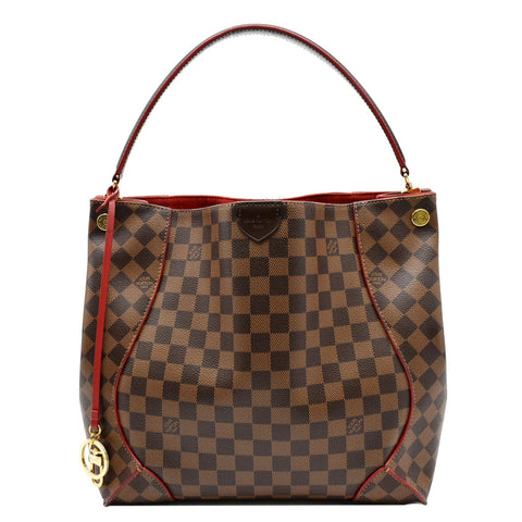 LOUIS VUITTON Caissa Damier Ebene Hobo Bag Brown