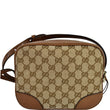 GUCCI Bree GG Canvas Leather Crossbody Bag Beige 449413