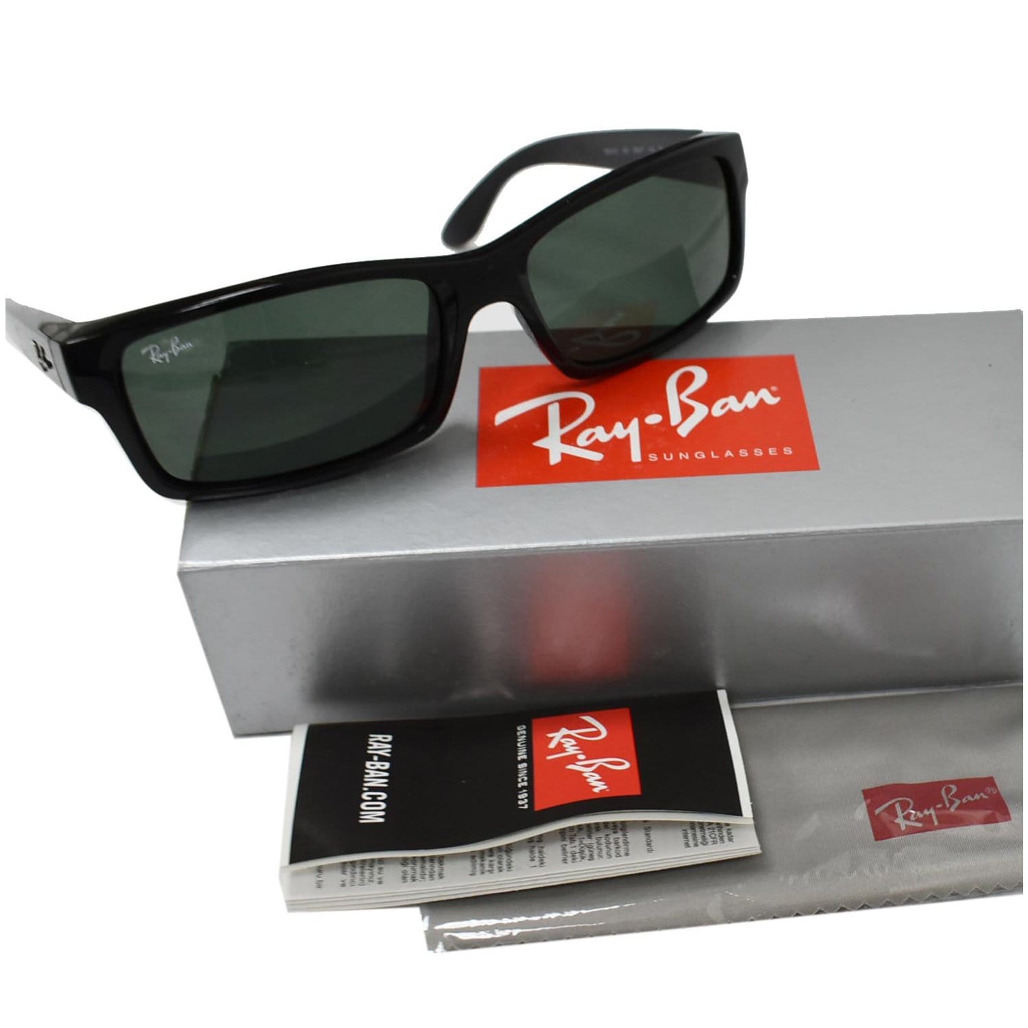 Ray Ban Rb4451 RAY-BAN RB4151 601 59 Black Sunglasses Green Classic G-15 Lens