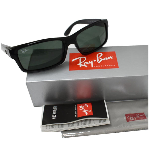 RAY-BAN RB4151 601 59 Black Sunglasses Green Classic G-15 Lens