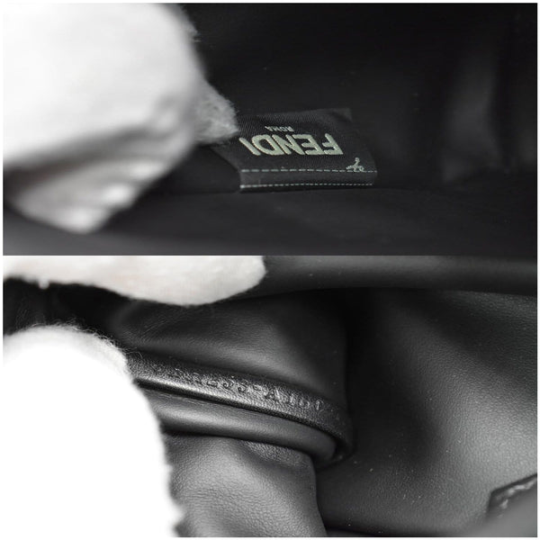 Fendi Petite 2Jours Whipstitch Leather Tote Shoulder Bag