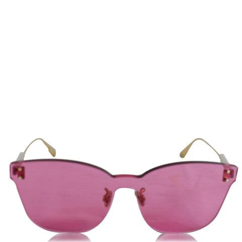 CHRISTIAN DIOR 49 MM Pink Shield Sunglasses DIORCOLORQUAKE2MU1