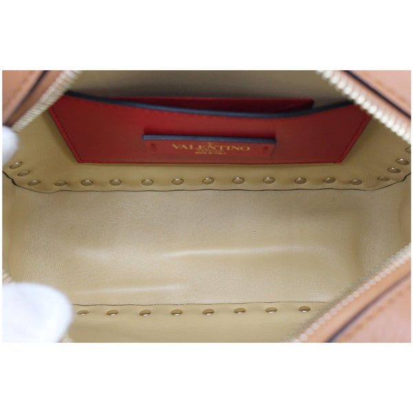 VALENTINO Rockstud Leopard Canvas Leather Camera Bag Selleria