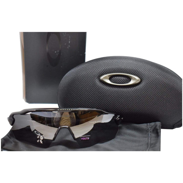 Oakley OJ9001-07 Youth Radar EV XS Path Sunglasses Black Iridium Polarized Lens