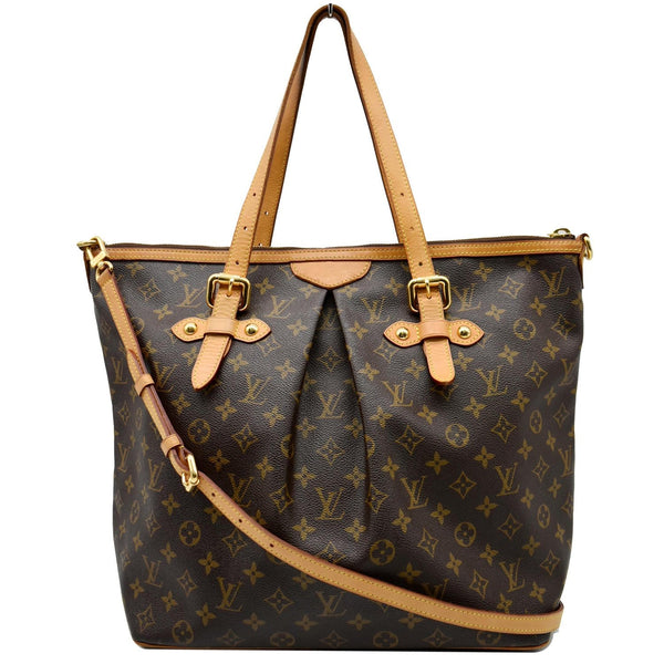 LOUIS VUITTON Palermo GM Monogram Canvas Tote Shoulder Bag Brown