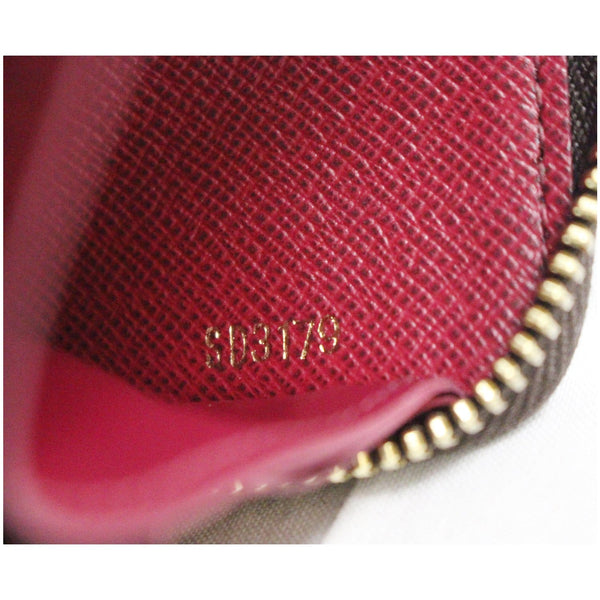 LOUIS VUITTON Clemence Monogram Canvas Wallet Brown