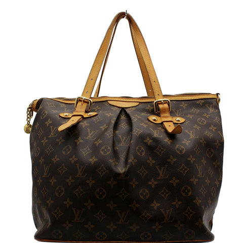 LOUIS VUITTON Palermo GM Monogram Canvas Tote Bag Brown