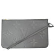 LOUIS VUITTON Empreinte Monogram Neverfull MM Pochette Wristlet Pouch Black