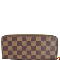Louis Vuitton Clemence Monogram Canvas Wallet Brown