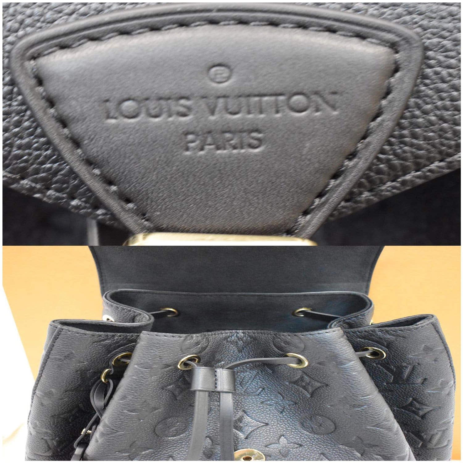 Louis Vuitton Montsouris Empreinte Leather Backpack Bag