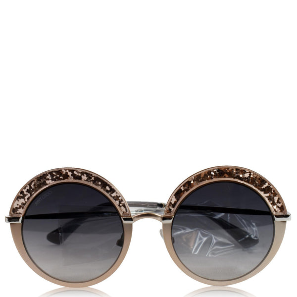 JIMMY CHOO Grey Gradient Round Sunglasses GOTHA/S 509C 50 - Final Sale