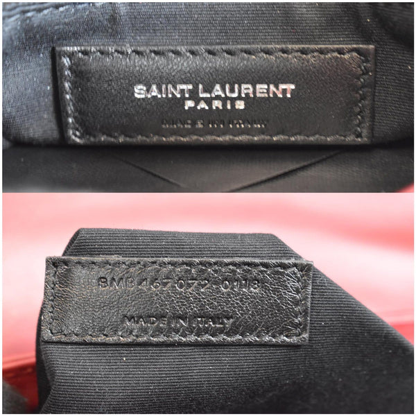 YVES SAINT LAURENT Loulou Toy Matelasse Leather Crossbody Bag Red