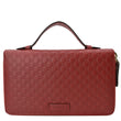 GUCCI Microguccissima GG Leather Double Zip Large Wallet Red 544250