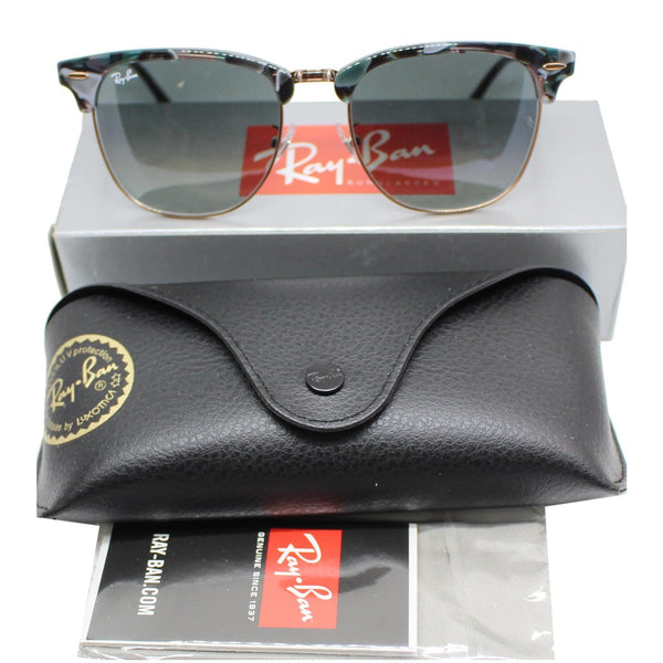 RAY-BAN RB3016F-1255/71 Clubmaster Fleck Sunglasses Grey Gradient Lens