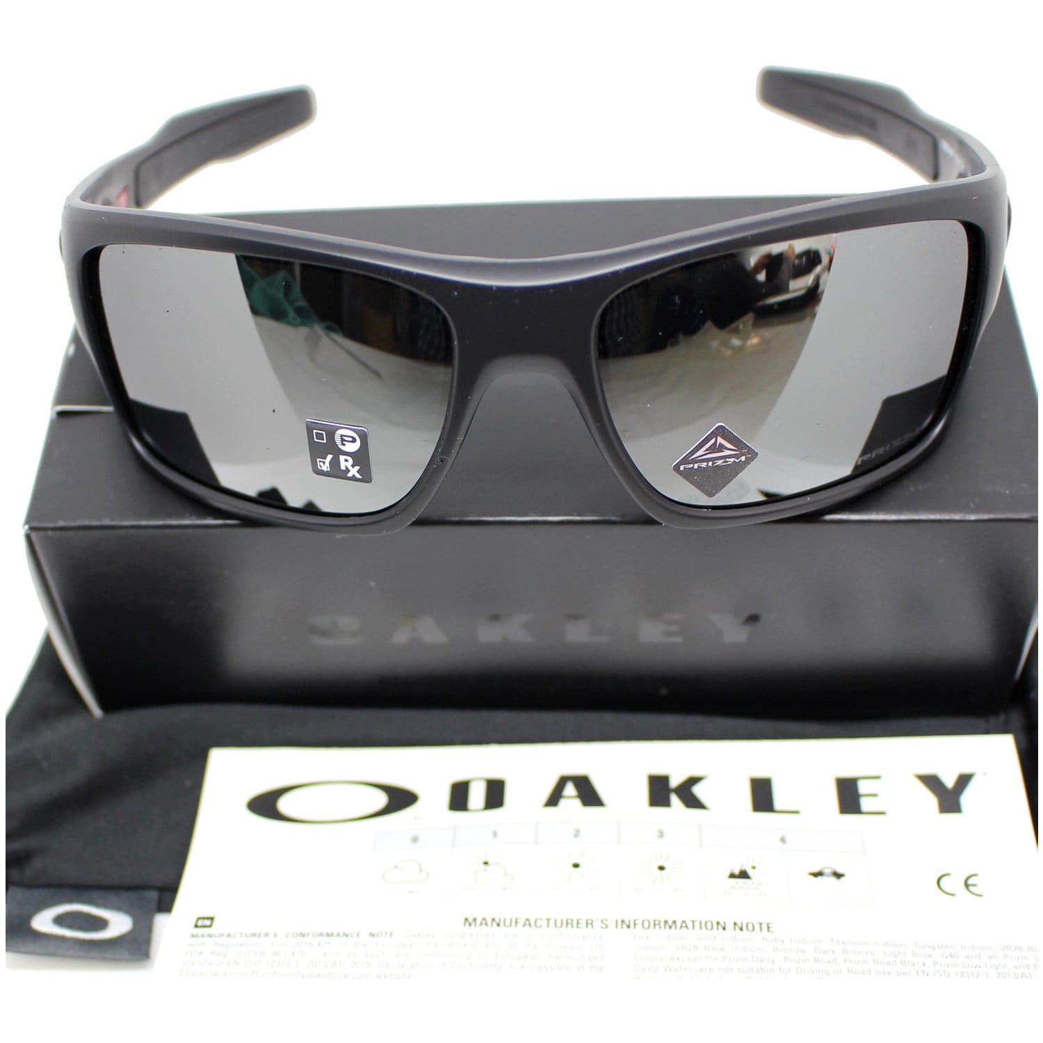 reparatøren aldrig Antipoison Oakley OO9263 4263 Turbine Sunglasses Prizm Black Lens