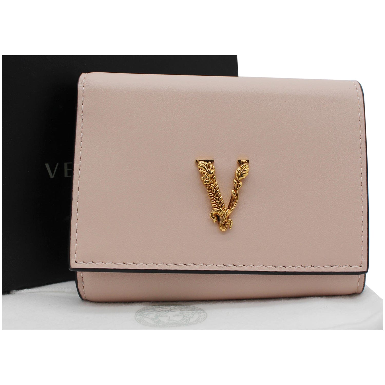 Versace Virtus Bifold Leather Wallet
