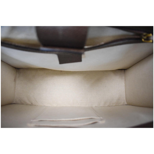 Gucci Animalier Leather Top Handle Shoulder Bag - roomy interior
