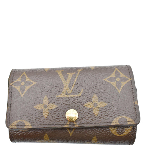 LOUIS VUITTON Monogram Canvas 6 Key Holder Brown